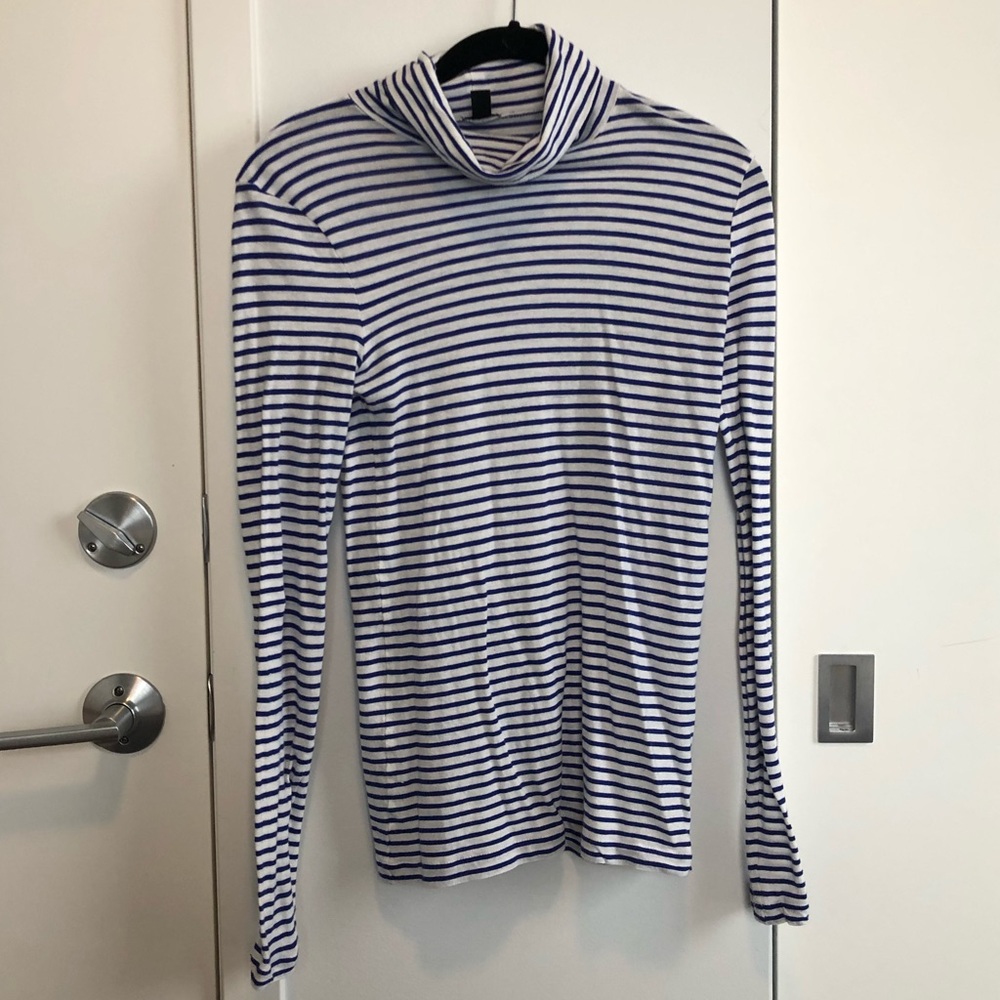 J.Crew Striped Turtleneck